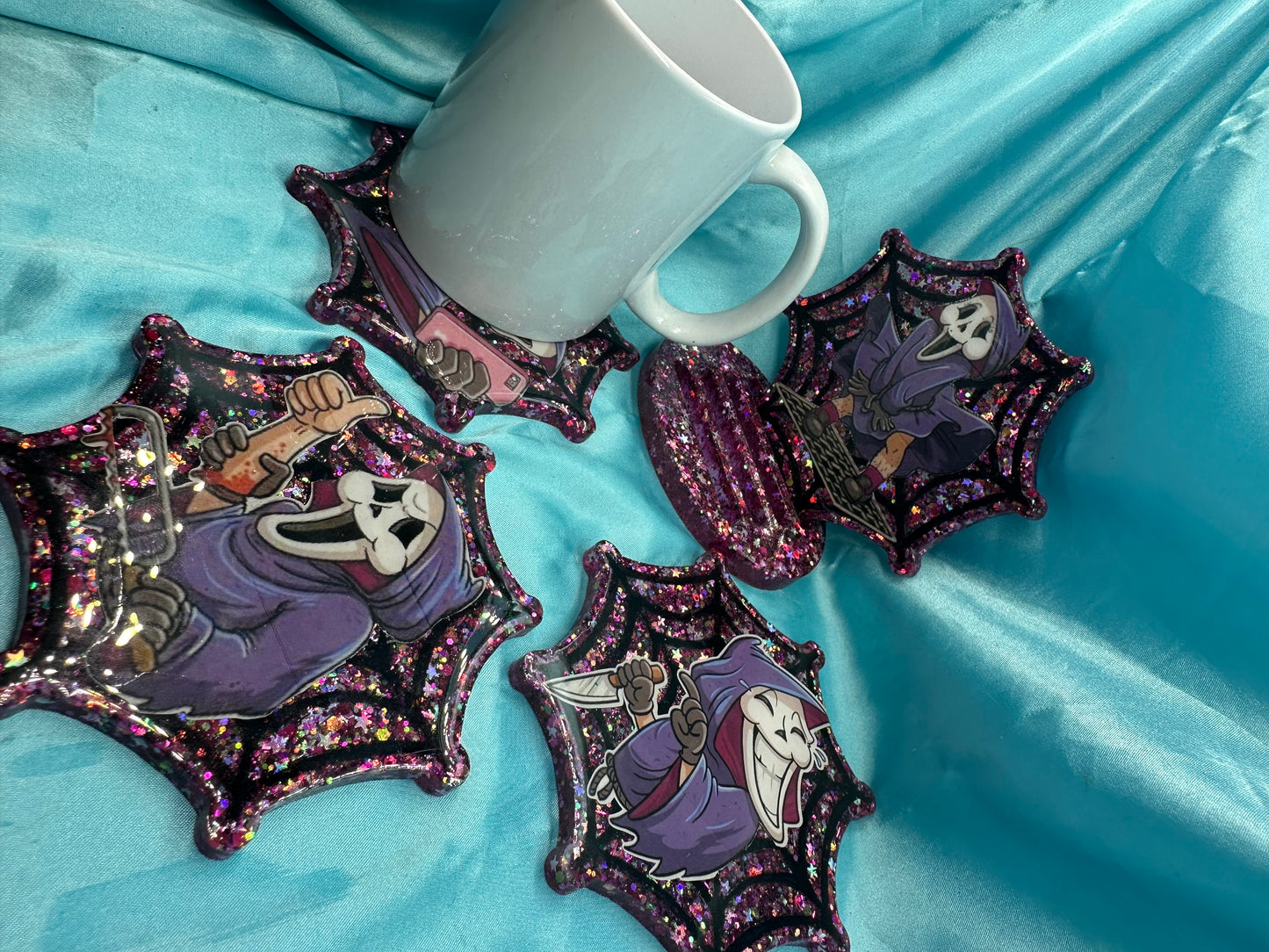 5Pcs Coaster with stand