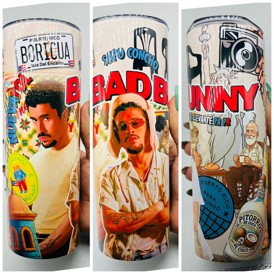 Puerto Rico-Inspired 20oz Stainless Steel Tumbler