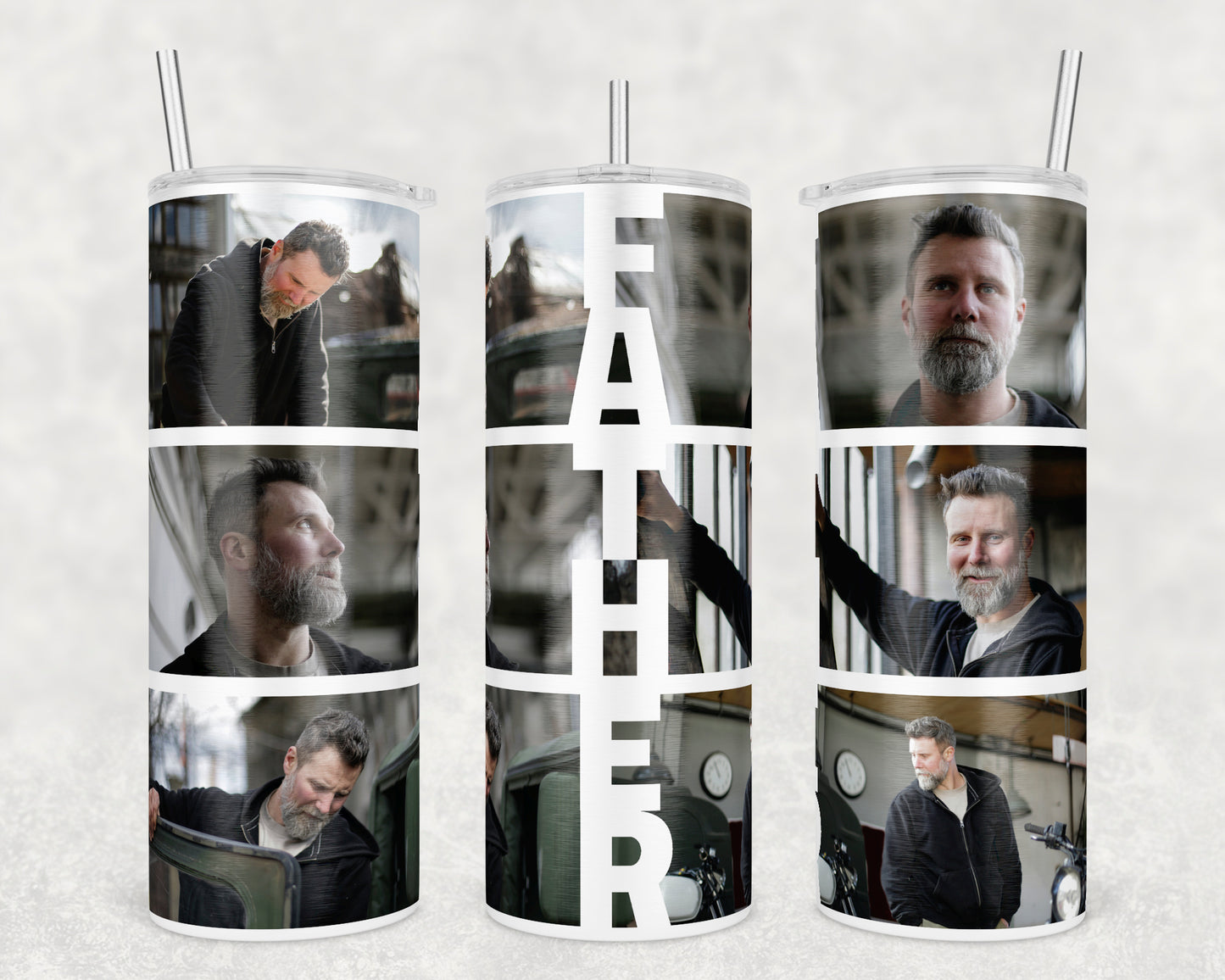 6 Picture Dad Tumblers