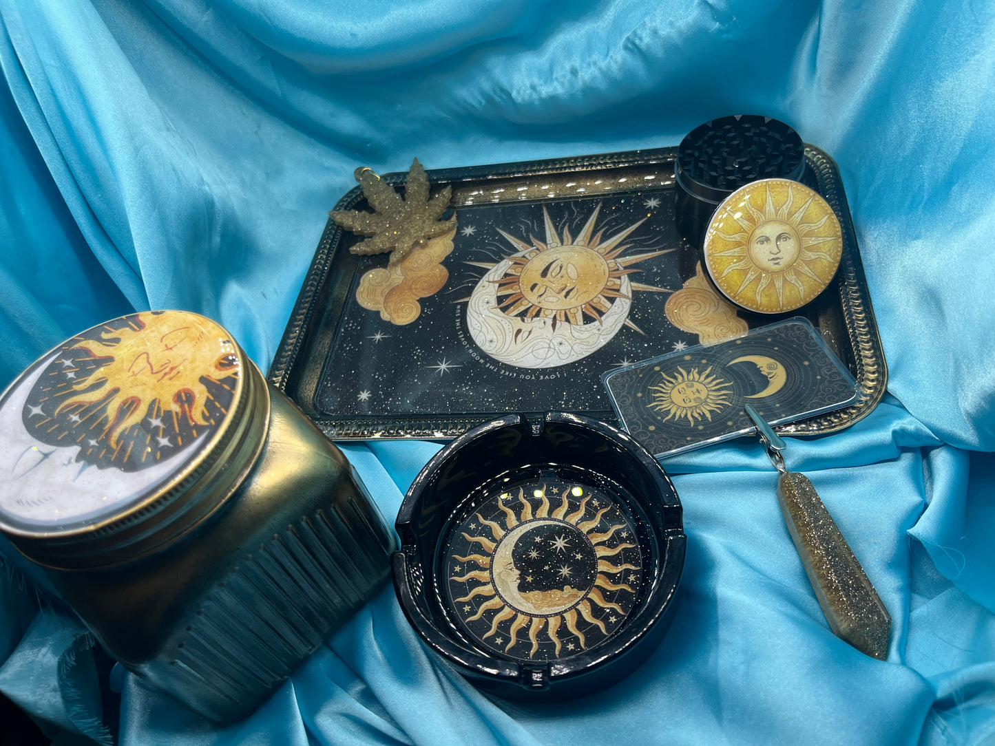 Sun and Moon Rolling Tray Set