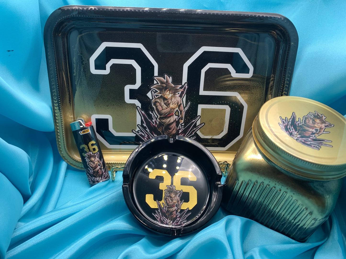 5 Piece Custom Photo Tray Sey (4Pictures)