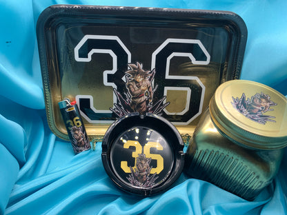 5 Piece Custom Photo Tray Sey (4Pictures)