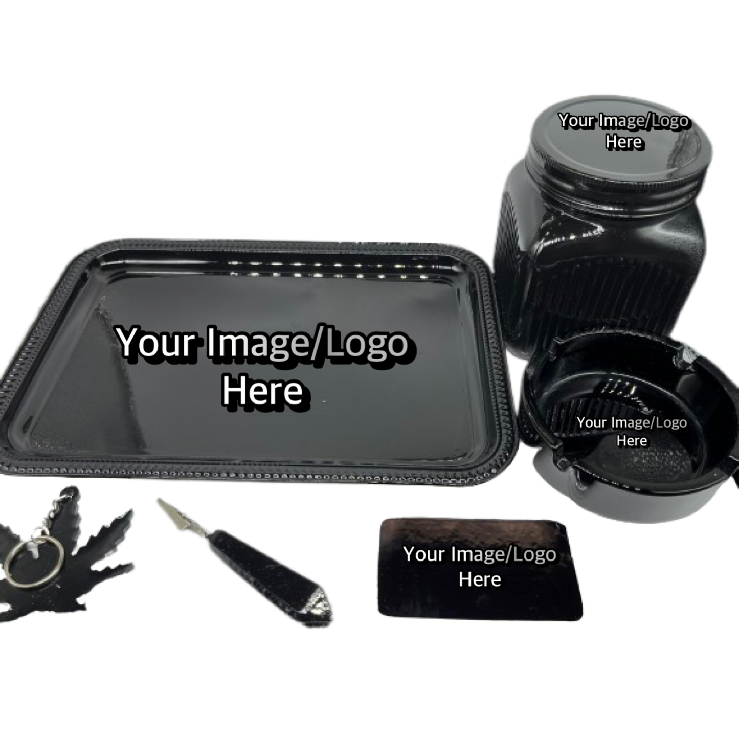 5 Piece Custom Photo Tray Sey (4Pictures)