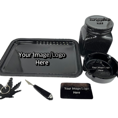 5 Piece Custom Photo Tray Sey (4Pictures)