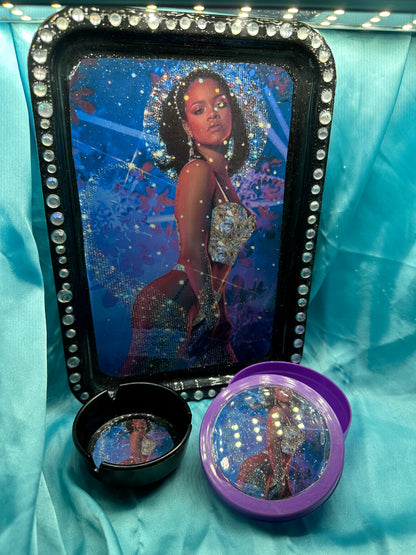 Rihanna Glam Tray, Stash Jay, and Ashtray