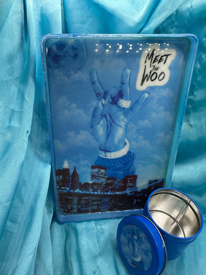 Pop smoke Tray and Stash Jar