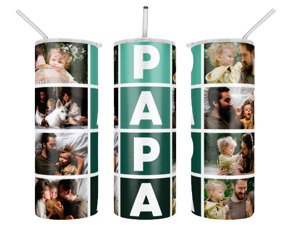 8 Picture Fathers/Papa/Dad Tumblers