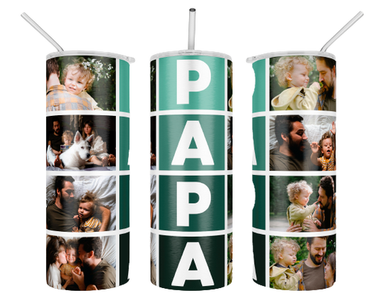 8 Picture Fathers/Papa/Dad Tumblers