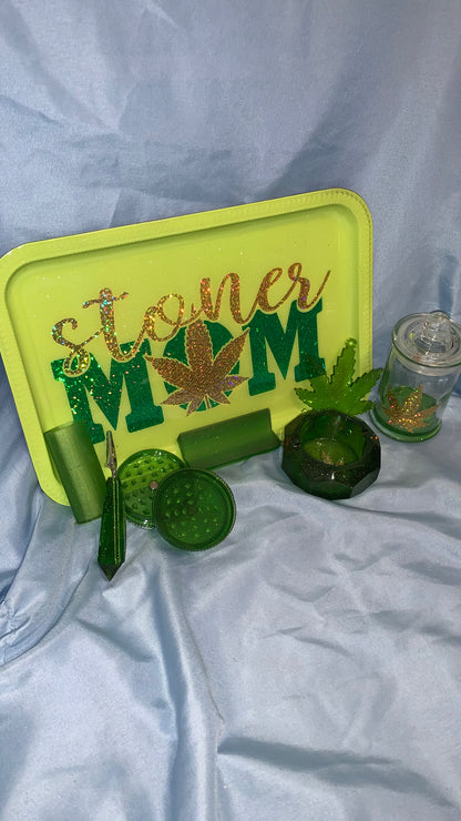 Stoner Mom Rolling Tray Set