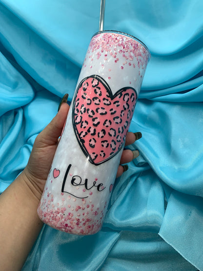 Peace Love Cure Tumbler